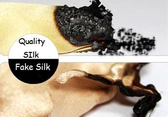 how to identify real silk